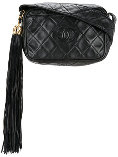 стеганая сумка на плечо с бахромой CC Chanel Vintage