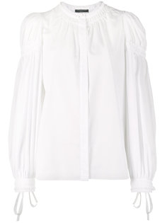 блузка с длинными присборенными рукавами Alexander McQueen