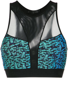 mesh cropped top Giuliana Romanno