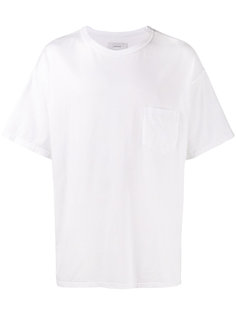 футболка свободного кроя с отделкой в рубчик Facetasm