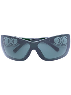 солнцезащитные очки с логотипом CC Chanel Vintage