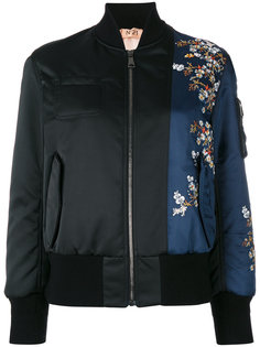 flower embroidery bomber jacket Nº21