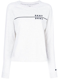 long-sleeved branded sweatshirt DKNY