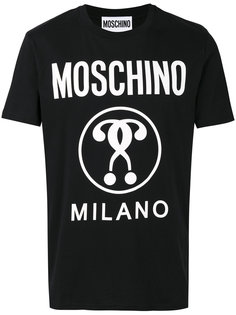 футболка с принтом логотипа Moschino