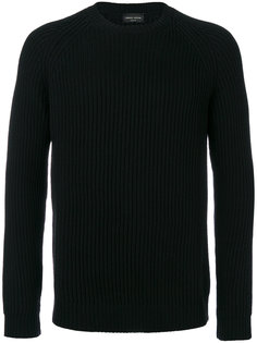 ribbed crew neck jumper Roberto Collina
