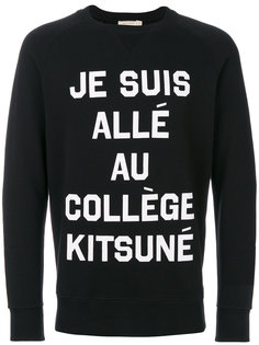 Je Suis Allé sweatshirt Maison Kitsuné