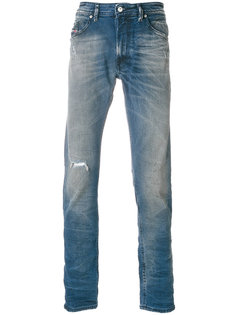 джинсы с эффектом потертости  Diesel