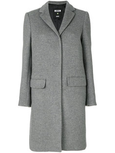 пальто с потайной застежкой на пуговицы  MSGM