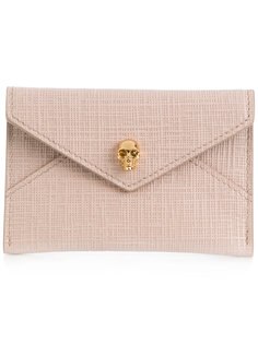skull flap cardholder Alexander McQueen