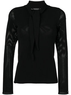 mesh sleeve top Twin-Set