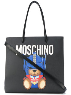 сумка-тоут с принтом плюшевого медведя Moschino