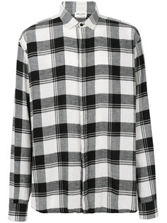 классическая клетчатая рубашка Saint Laurent