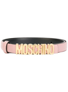 ремень с бляшкой с логотипом Moschino