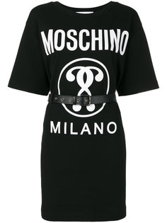платье-футболка с логотипом Moschino