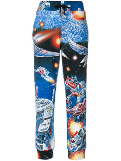 space print track pants Moschino