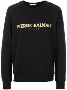 футболка с принтом-логотипом Pierre Balmain