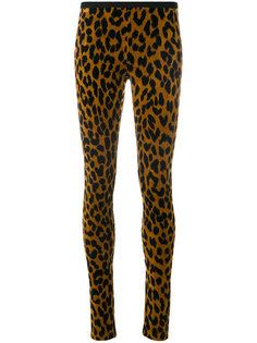 leopard print skinny trousers Odeeh