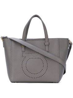 перфорированная сумка-тоут Gancio  Salvatore Ferragamo