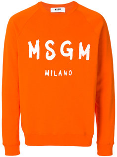 logo print sweatshirt MSGM