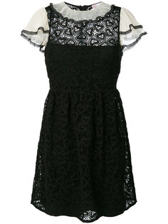 платье с кружевной отделкой  Red Valentino