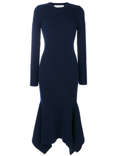 платье с асимметричной юбкой Victoria Beckham