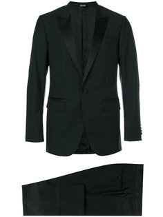 silk lapel two-piece suit Lanvin