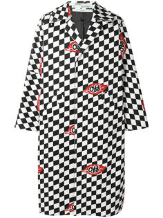 клетчатое пальто Racer Off-White