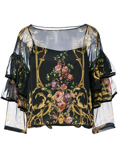 полупрозрачная блузка Alberta Ferretti