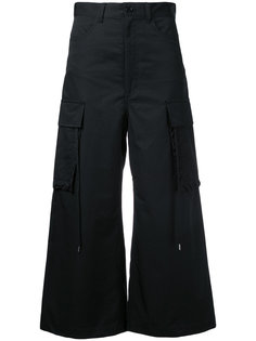 shoe lace stitch cargo pant culottes G.V.G.V.