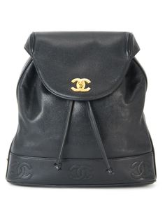 рюкзак с цепочной отделкой Chanel Vintage