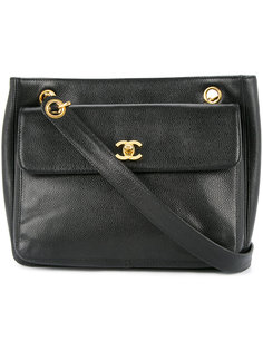 сумка на плечо на цепочке с логотипом Chanel Vintage