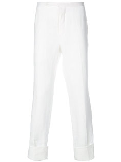 брюки с подворотом Thom Browne
