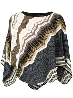 zigzag knitted poncho Missoni