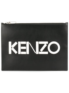 клатч с логотипом Kenzo