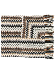 fringed knitted scarf Missoni