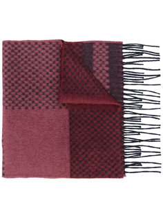 intarsia fringed scarf Canali