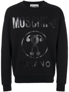 толстовка с принтом логотипа Moschino