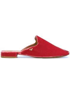 velvet mules  Tory Burch