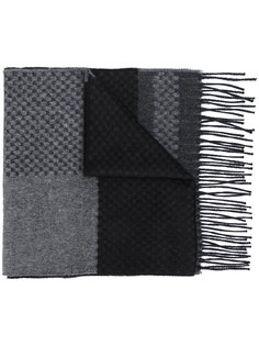 intarsia fringe scarf  Canali