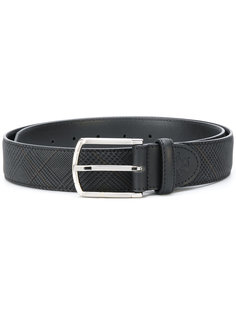 tweed print buckle belt  Canali