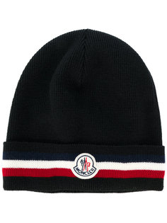 classic knitted beanie hat Moncler
