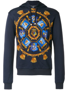 insignia print hoodie Dolce &amp; Gabbana