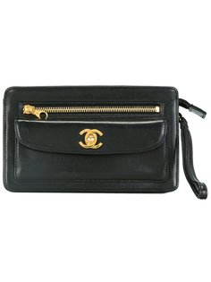 клатч с логотипом  Chanel Vintage