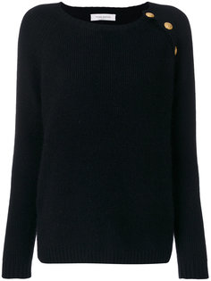 свитер в рубчик с пуговичной отделкой Pierre Balmain