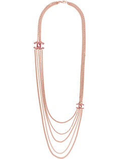 цепочное колье с логотипом Chanel Vintage