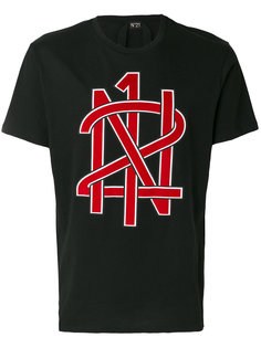 logo print T-shirt Nº21