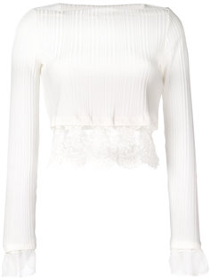 укороченный топ с вышивкой  3.1 Phillip Lim
