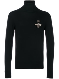 свитер с аппликацией пчелы Dolce &amp; Gabbana