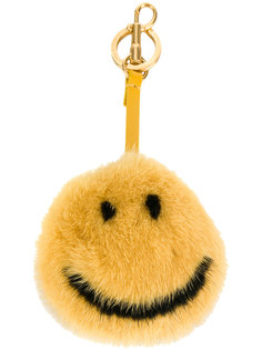 Smiley fur keyring Anya Hindmarch