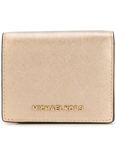 metallic bifold logo wallet Michael Michael Kors